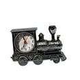 thumbnail image 2 of Reloj despertador con motor de ferrocarril, adornos creativos de escritorio para dormitorio, sala de estar (negro), 2 of 7