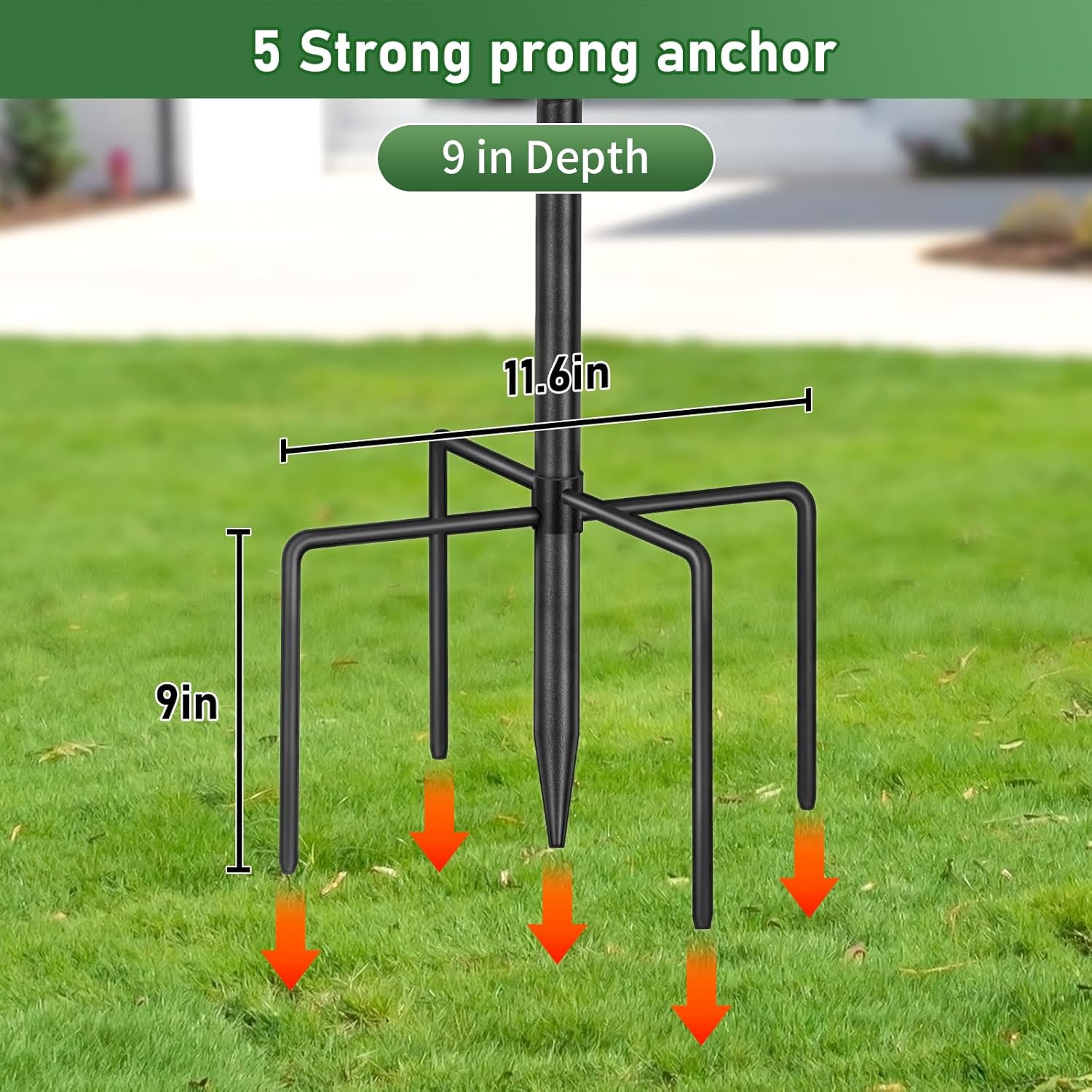 KOLAKO Bird Feeder Pole, 92 inch Squirrel Proof Adjustable Bird House Stand, Heavy Duty Metal Bird Feeder Hanger, Garden Shepherd Hooks with Baffle for Outdoor, Black