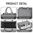 thumbnail image 4 of Large Capacity Tote Bag,Black White and Gray Checkerboard Pattern Handbag Fashion Luxury Tote Bag,15.7"x13"x 5.1" Inches,Laptop Compatible, 4 of 6