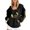 Black, variant on Bovemsi Sweatshirt for Women Zip Up Hoodie Oversized Casual Long Sleeve Football Jacket Sunday Funday Mom Tops Zip Up Hoodie
