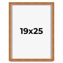 19x25 Shadow Box Frame Brown | 0.875 Inches Deep Real Wood Contemporary Shadowbox Display Frame |