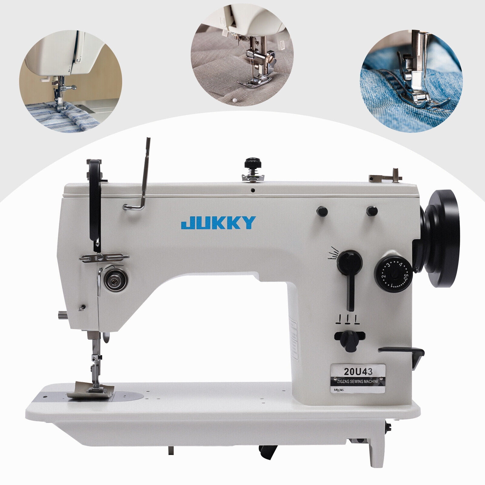 Industrial Sewing Machine Head with Zigzag Stitching