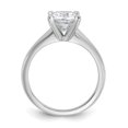 thumbnail image 2 of Auriga Fine Jewelry 14k White Gold 2.25 carat Cushion LG Diamond Solitaire Ring for Women Size 7, 2 of 6
