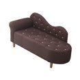 thumbnail image 1 of Sofá cama futón 120x50x55cm patas de madera decoración versátil para el hogar y la Oficina muebles modernos para sala de estar chaise lounge Café oscuro, 1 of 8