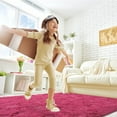thumbnail image 5 of Softlife Super Soft Rug For Living Room Fluffy Rugs For Dorm Room Cute Plush carpet For Bedroom,9' x 12',Hot Pink, 5 of 6
