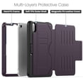 thumbnail image 2 of Allytechgroup Magnetic Case for Apple iPad Mini 7th 6th Generation 8.3", Multi Angle Viewing Stand Auto Sleep Wake Shockproof Protective Bumper Case Cover for iPad mini 6 7 2021/2024, Purple, 2 of 7