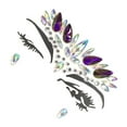 thumbnail image 2 of Qarigey Pegatinas autoadhesivas de diamantes de imitación con cuentas ostentosas para la cara de los ojos, decoraciones impermeables para Tratamientos faciales Morado oscuro, 2 of 6