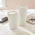 thumbnail image 3 of Portmeirion Sophie Conran White Travel Mug, 12 oz Porcelain Coffee & Tea Cup with Silicone Spill-Proof Lid, Dishwasher & Microwave Safe, Durable Drinkware for Hot & Cold Beverages, 3 of 6
