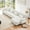 White, variant on 133.8" Modular Sectional Sofa, L-Shaped Sectional Couches, Reversible 3-Seater Sofas, Comfy Chenille Cloud Sofa, Ottoman, Modern Oversized Deep Seat Couch, Chaise for Living Room, Light Coffee