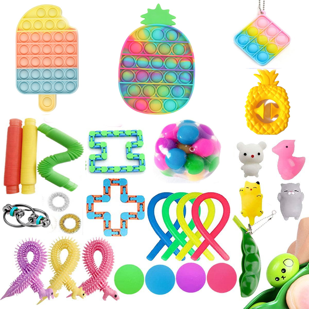 Details about   20x Fidget Sensory Toy Sets Autism ADHD Stress Relief Special Need Education Toy 