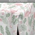 thumbnail image 4 of Flamingo Dog Crate Cover, Pastel Hand Drawn Palm Banana Leaves and Tropical Bird Animal Silhouettes, Easy to Use Pet Kennel Cover Small Dogs Puppies Kittens, 7 Sizes, Peacock Green Pink, by Ambesonne, 4 of 6