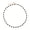 black heart choker, variant on Beaded Choker Necklaces for Women 18k Gold Plated Dainty Gold Choker - emerald choker, Style M7970
