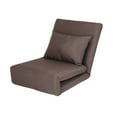 thumbnail image 3 of Loungie Relaxie Lin Chaise de Sol Convertible à 5 Positions Réglables, Brun, 3 of 9