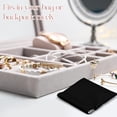 thumbnail image 4 of 50 Pcs PU Leather Jewelry Pouch Jewelry Travel Bag Jewelry Gift Bags Pocket Cosmetic Bag Portable Jewelry Organizer (Black), 4 of 6