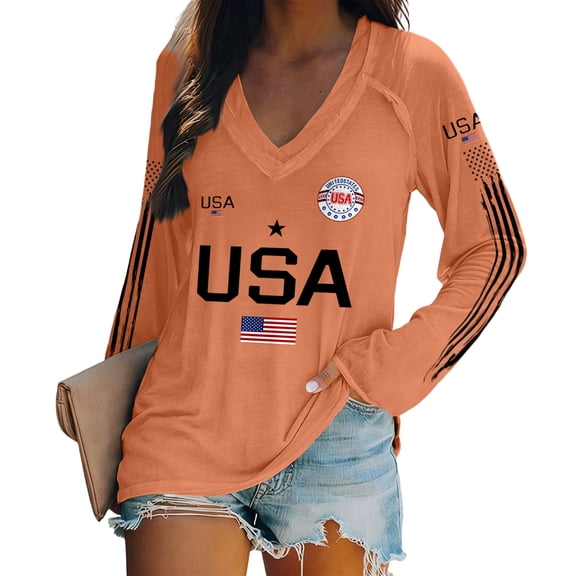 AHMOMEI 250 Anniversary USA Shirt Womens America 1776-2026 250th Anniversary Long Sleeve Patriotic Women's Sweatshirts