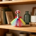 thumbnail image 5 of Dress up Set for Figurine Goose Statue Clothes with Skirt & Hat Mardi Gras Style Decorative Costumes Interchangeable Accessories, Pink, Ccwuwei, 5 of 8