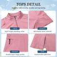 thumbnail image 2 of VIAOLI Scrubs for Women Set-Zipper Collar top & Straight Pants Scrubs set Medical Nursing uniforms Clearance, 2 of 7