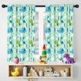 thumbnail image 5 of Blackout Kids Curtains,LightGreen Cartoon Dinosaurs Trees Pattern Childrens Insulated Curtains Set Of 2,Bedroom Essentials,Toddler Room Decor 42"x54", 5 of 5