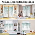 thumbnail image 5 of Eucalyptus Leaves Kitchen Curtains Window Panels, Turquoise Summer Botanical Weeping Insulated Window Treatment Curtain, Grommet Curtains for Bedroom/Living Room/Bathroom, 2 Piece 42"Wx84"L, 5 of 8