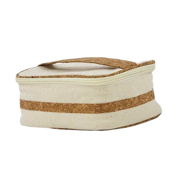 Bolsa de maquillaje de lona multiusos con cremallera, organizador de cosméticos para mujeres, niñas y adolescentes. A