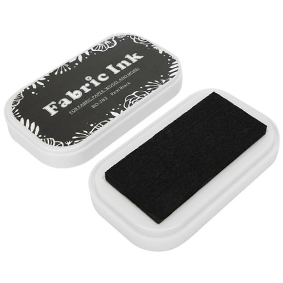Tampon encreur coloré en éponge de style restauration, accessoires de bricolage pour tampon en caoutchouc, papier, tissu BD-282 noir