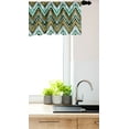 thumbnail image 3 of Ambesonne Ethnic Window Valance, Boho Zigzag Lines, 54" X 18", Multicolor, 3 of 3
