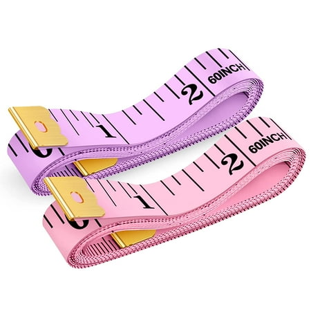 

Tape Measure Soft Ruler Measuring Tape for Body Weight Loss Fabric Sewing Tailor Cloth Vinyl Measurement Craft Supplies 60-Inch Double Scale Ruler 2-Pack