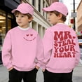 thumbnail image 3 of Little Boys Valentines Day Girls Crewneck Sweatshirt Graphic Print Pullover Blend Long Sleeve Top Kids Youth Clothes, 3 of 4