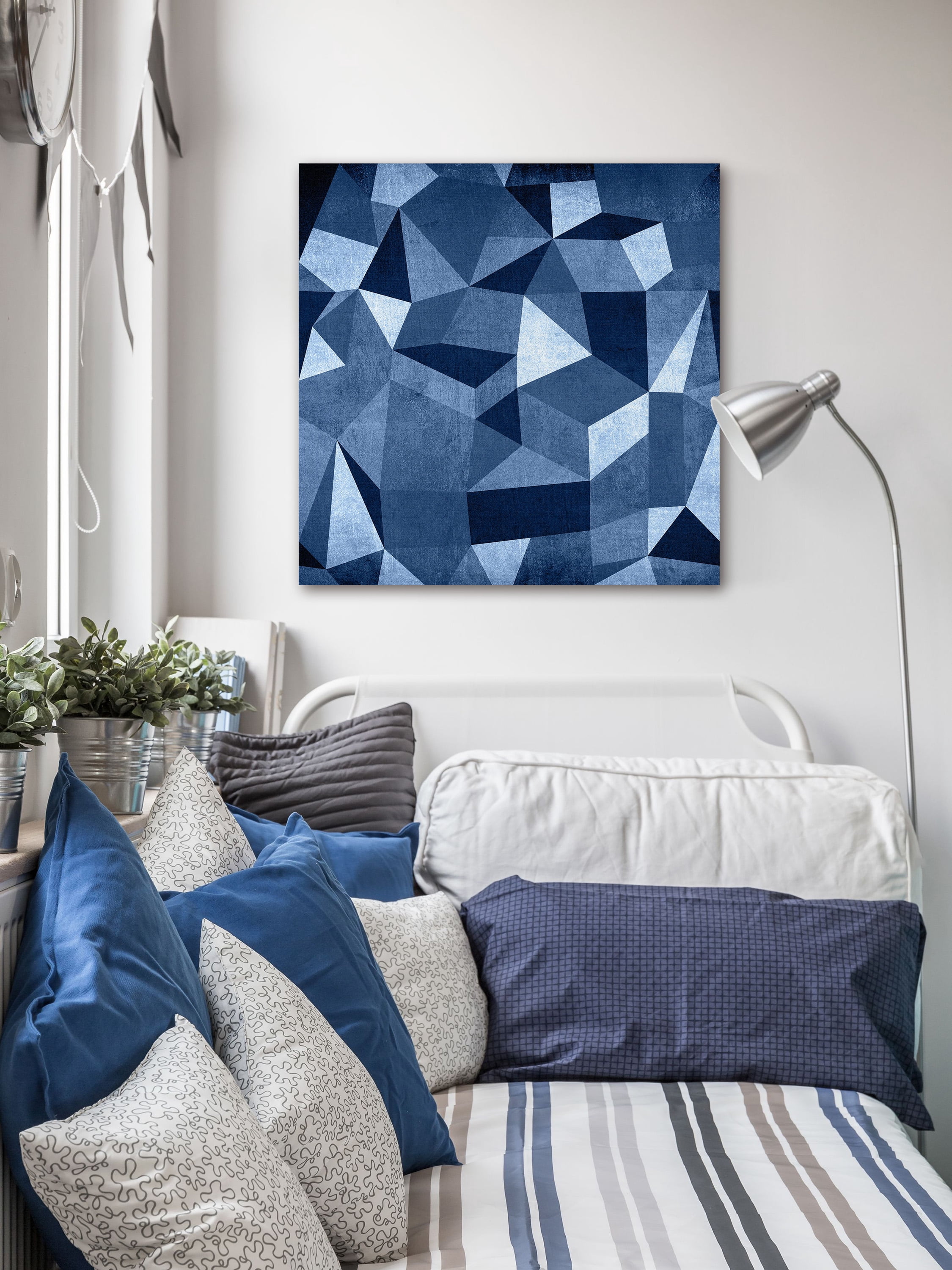 "Dimensional Blocks" Painting Print on Wrapped Canvas