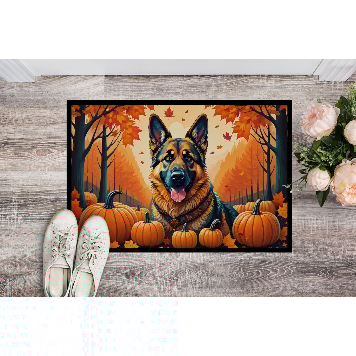 thumbnail image 2 of Carolines Treasures DAC1048JMAT 24 x 36 in. Unisex German Shepherd Fall Indoor or Outdoor Mat, 2 of 5