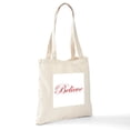 thumbnail image 6 of CafePress - Red Believe Tote Bag - Unisex Canvas Tote Bag, Beige, 1-Piece, 6 of 6