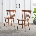 thumbnail image 2 of Safavieh Winona Scandinavian Wood Dining Side Chairs, Walnut (Set of 2), 2 of 7