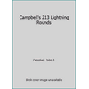 Pre-Owned Campbell's 213 Lightning Rounds (Paperback) 0944322190 9780944322192