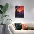 thumbnail image 5 of 12x16 inch Oil Paintings On Canvas Sunset Desert And Trees,Rustic Yard Garden Wall Decor Painting Prints,Indoor Bedroom,Living Room,Study,Yard Decor Canvas,Classic Sunset Desert Decor Poster, 5 of 6