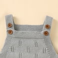 thumbnail image 3 of Summer Baby Rompers Sleeveless Infant Boy Girl Jumpsuit Outfit Knit Cotton Newborn Toddler Clothing Hat Hollow Out Playsuit 2PCS, 3 of 5