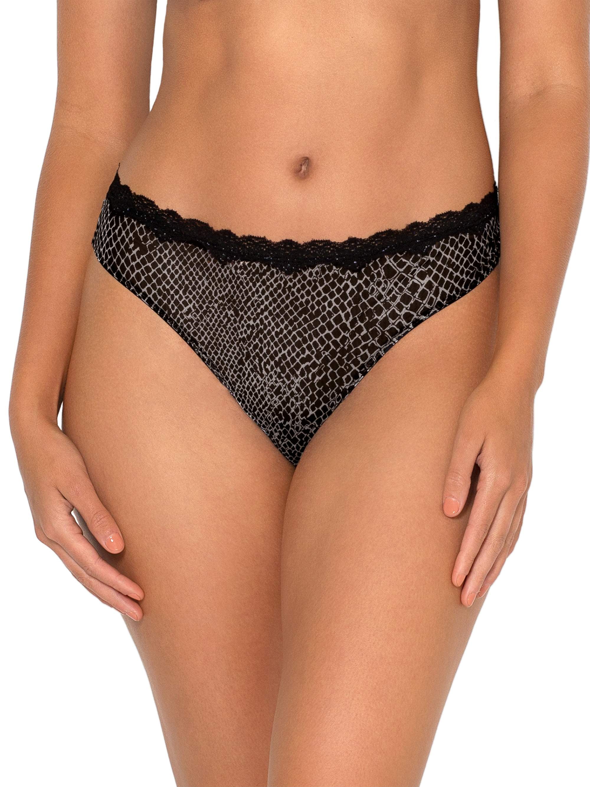 Smart & Sexy Women's Lace Trim Thong Panty, 2-pack, Style-SA1376