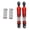 Red, variant on M Buder RC Car Oil Shock Absorber Lightweight Aluminum Alloy Water Resistant 75mm (2.95 inches) Dampers for SCX10 1/10 Model Vehicle Parts, Black