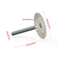 thumbnail image 3 of 10Pcs 40Mm Corrugated Carving Piece, Vacemry Corrugated Carving Grinding Disc With Handle, 40mm Metal Carving Piece For Stone Granite Concrete Tile, Rotary Tool Accessory For DIY Craft Sculpture Wood, 3 of 9