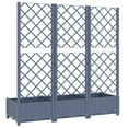 thumbnail image 6 of vidaXL Garden Planter with Trellis Blue Gray 47.2"x15.7"x47.8" PP, 6 of 7