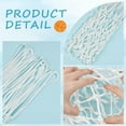 thumbnail image 6 of 1set Basketball Net Replacement Heavy Duty Basketball Hoop Net Polyester White Basketball Net Basketball Accessories Suitable for Outdoor Standard 12 Loops Basketball Hoop, 6 of 7