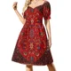 thumbnail image 1 of Alfombra persa antigua Vestido de manga corta Vestidos de mujer para ocasiones especiales Moda femenina, 1 of 7