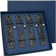 thumbnail image 1 of Marcapáginas de madera de 4 piezas para hombres y mujeres amantes de los libros, hechos a mano JM, 1 of 5