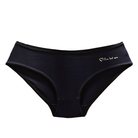 

Women Young Girls Low Rise Underwear Panties Cotton Crotch Double Layer Briefs L