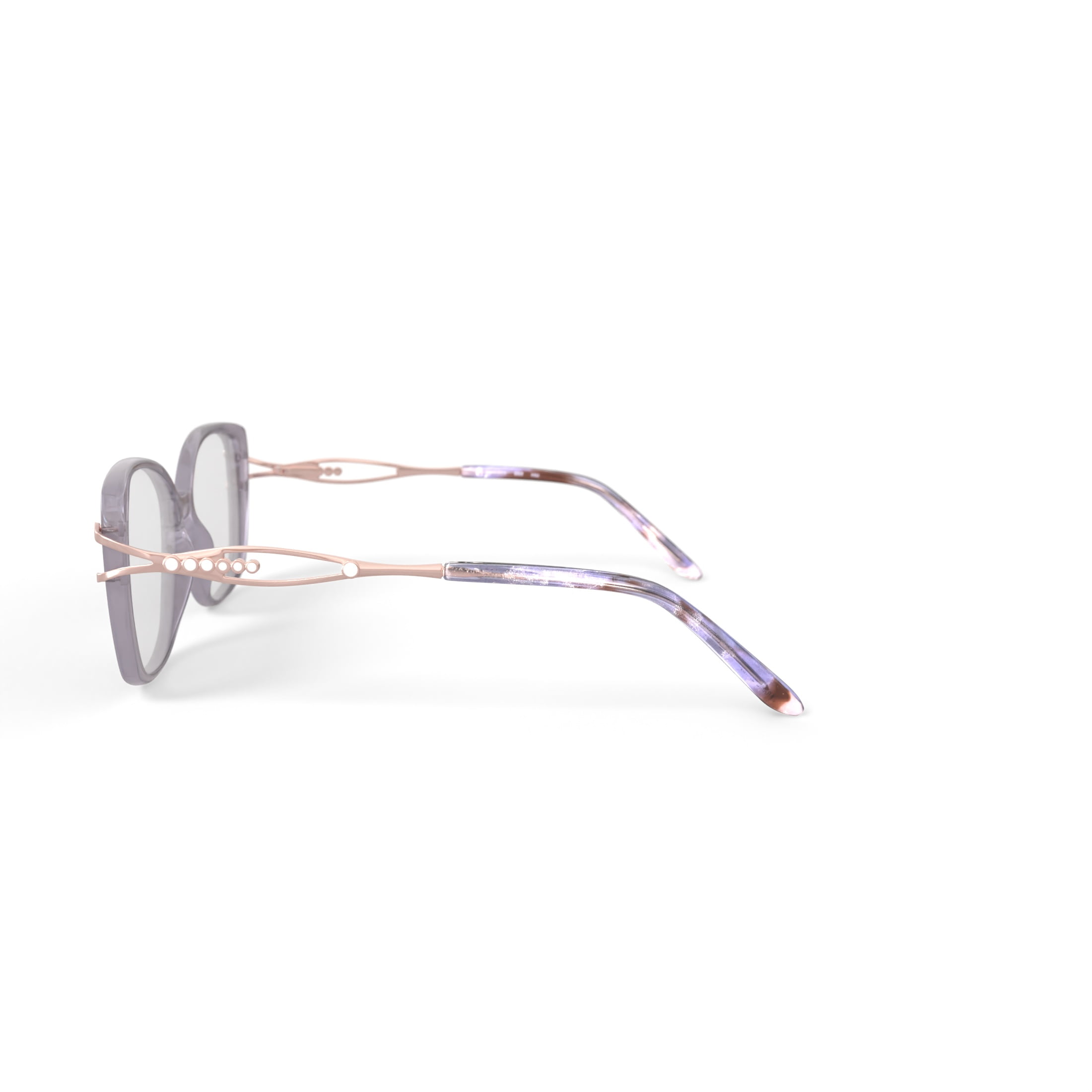 Madison Avenue Women’s MAL225 Prescription Eyeglasses with Case, Crystal Champagne