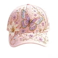 thumbnail image 2 of LOWLHOME 2026 Garden Morning Cap,Garden Morning Baseball Cap,Cute Garden Hummingbird Hat,Elegant Flowers Birds Animal Pink Cap,Style B, 2 of 7