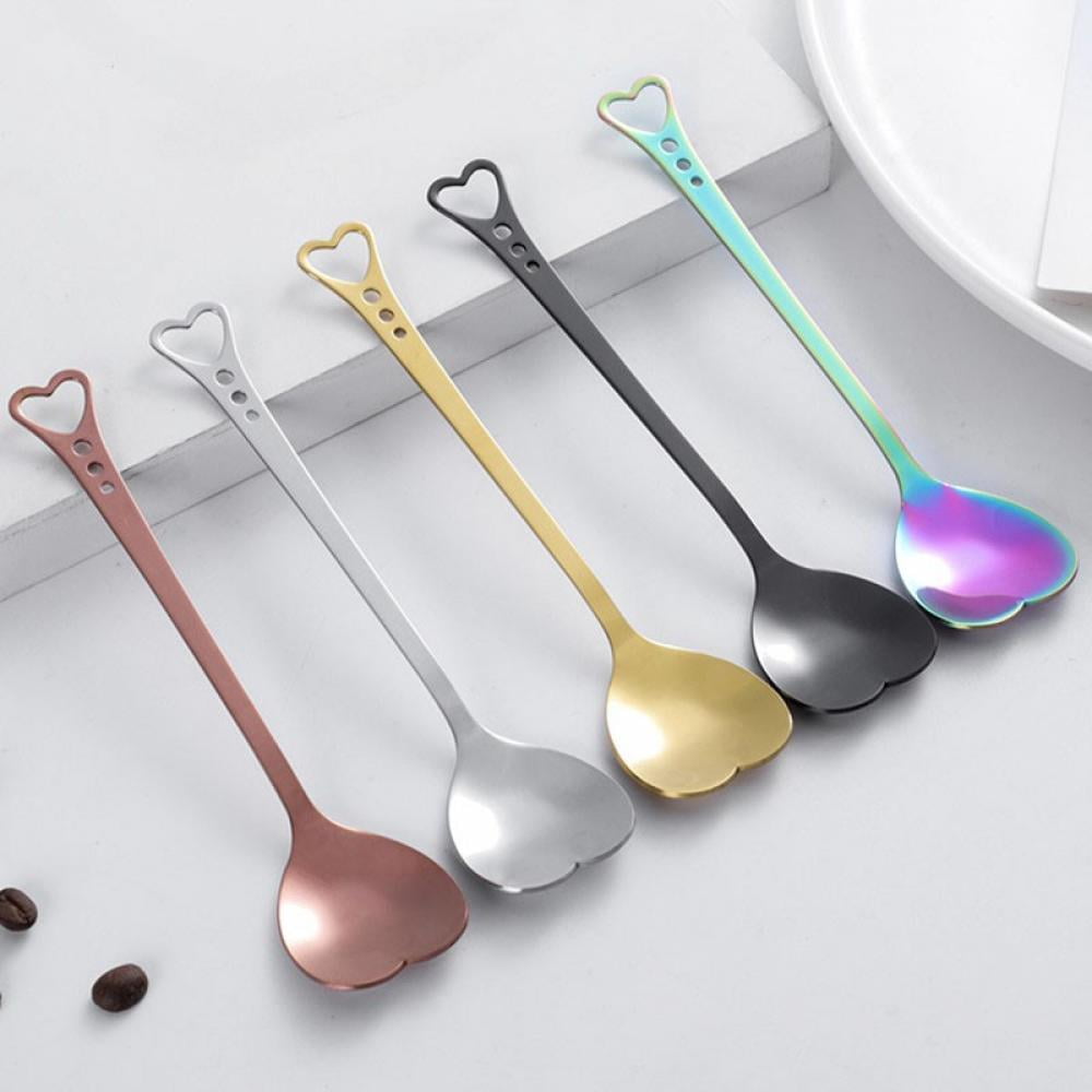 Premium Stainless Steel Metal Teaspoon Flatware Gift Idea Coffee Dessert Spoon 