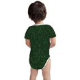 thumbnail image 2 of Rocae Emerald Green Sparkling for Baby Cotton Short-Sleeve Bodysuits for Unisex Onesies Bodysuit-3 Months, 2 of 7