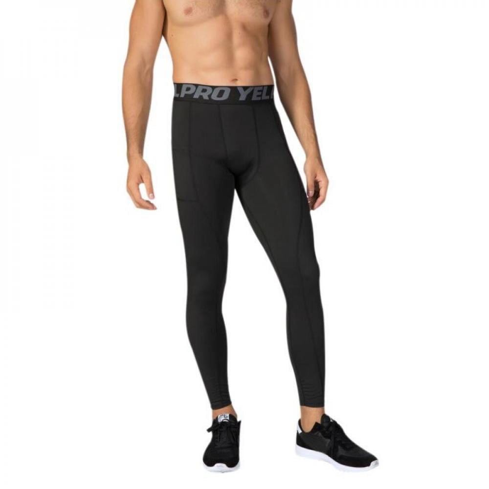 Details about   Men Thermal Compression Tights Base Layer Gym Trousers Sports Fitness Long Pants 