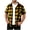 Yellow, variant on Mens Short Sleeve Button Down Shirt Plaid Button Up Shirts Casual Work Shirts Yellow XL(XL)