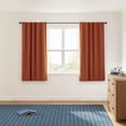 thumbnail image 2 of Mainstays Kids Orange Solid Blackout Rod Pocket with Back Tabs Curtain Panel Pair, Set of 2, 30" W x 63" L, 2 of 8